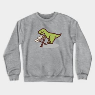 Cute T rex playing a keyboard piano; muso; band; musician; funny; dinosaur; dinosaurs; T-rex; Trex; cute; instrument; Crewneck Sweatshirt